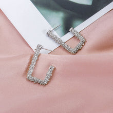 Load image into Gallery viewer, BICUX Vintage Acrylic Statement Drop Earrings for Women 2019 Fashion Jewelry Korean Metal Geometric Gold Hanging Dangle Earring