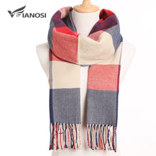 Load image into Gallery viewer, [VIANOSI] 2019 Plaid Winter Scarf Women Warm Foulard Solid Scarves Fashion Casual Scarfs Cashmere Bufandas Hombre