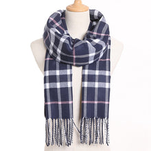 Load image into Gallery viewer, [VIANOSI] 2019 Plaid Winter Scarf Women Warm Foulard Solid Scarves Fashion Casual Scarfs Cashmere Bufandas Hombre