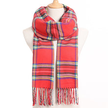 Load image into Gallery viewer, [VIANOSI] 2019 Plaid Winter Scarf Women Warm Foulard Solid Scarves Fashion Casual Scarfs Cashmere Bufandas Hombre