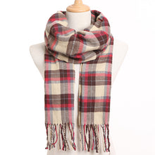 Load image into Gallery viewer, [VIANOSI] 2019 Plaid Winter Scarf Women Warm Foulard Solid Scarves Fashion Casual Scarfs Cashmere Bufandas Hombre