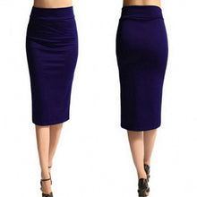 Load image into Gallery viewer, 2018 New Women Skirt Mini Bodycon Skirt Office Women Slim Knee Length High Waist Stretch Sexy Pencil Skirts Jupe Femme AQ801944