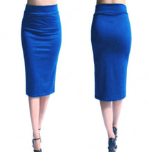 Load image into Gallery viewer, 2018 New Women Skirt Mini Bodycon Skirt Office Women Slim Knee Length High Waist Stretch Sexy Pencil Skirts Jupe Femme AQ801944