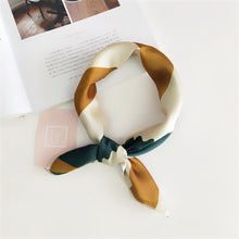 Load image into Gallery viewer, Square Scarf Hair Tie Band For Business Party Women Elegant Small Vintage Skinny Retro Head Neck Silk Satin Scarf