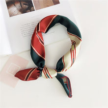 Load image into Gallery viewer, Square Scarf Hair Tie Band For Business Party Women Elegant Small Vintage Skinny Retro Head Neck Silk Satin Scarf