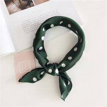 Load image into Gallery viewer, Square Scarf Hair Tie Band For Business Party Women Elegant Small Vintage Skinny Retro Head Neck Silk Satin Scarf