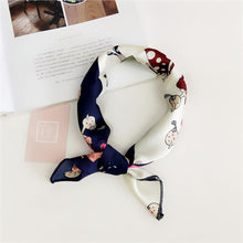 Load image into Gallery viewer, Square Scarf Hair Tie Band For Business Party Women Elegant Small Vintage Skinny Retro Head Neck Silk Satin Scarf