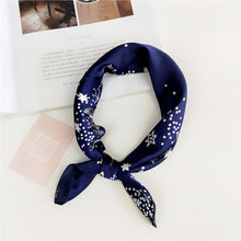 Load image into Gallery viewer, Square Scarf Hair Tie Band For Business Party Women Elegant Small Vintage Skinny Retro Head Neck Silk Satin Scarf