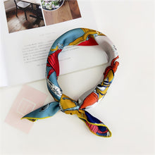 Load image into Gallery viewer, Square Scarf Hair Tie Band For Business Party Women Elegant Small Vintage Skinny Retro Head Neck Silk Satin Scarf