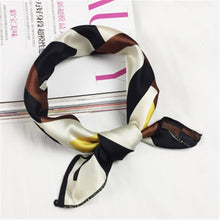 Load image into Gallery viewer, Square Scarf Hair Tie Band For Business Party Women Elegant Small Vintage Skinny Retro Head Neck Silk Satin Scarf
