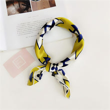Load image into Gallery viewer, Square Scarf Hair Tie Band For Business Party Women Elegant Small Vintage Skinny Retro Head Neck Silk Satin Scarf