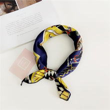 Load image into Gallery viewer, Square Scarf Hair Tie Band For Business Party Women Elegant Small Vintage Skinny Retro Head Neck Silk Satin Scarf
