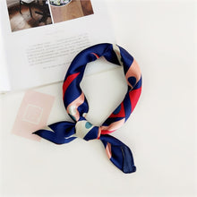 Load image into Gallery viewer, Square Scarf Hair Tie Band For Business Party Women Elegant Small Vintage Skinny Retro Head Neck Silk Satin Scarf