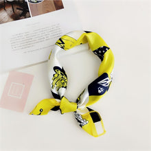 Load image into Gallery viewer, Square Scarf Hair Tie Band For Business Party Women Elegant Small Vintage Skinny Retro Head Neck Silk Satin Scarf