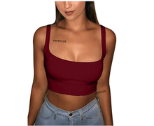 Load image into Gallery viewer, 2019 Sexy Women Solid Strappy Tanks Vest Crop Top Summer Sleeveless Slash Neck Tanks Beach Women Sports Tank Tops