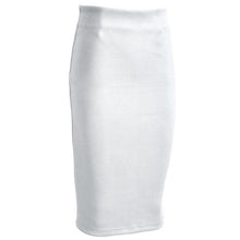 Load image into Gallery viewer, Sainishi Super Deals Women Suede Solid Color Pencil Skirt Female Spring Autumn Basic High Waist Bodycon Split Knee Length Skirts