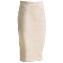Load image into Gallery viewer, Sainishi Super Deals Women Suede Solid Color Pencil Skirt Female Spring Autumn Basic High Waist Bodycon Split Knee Length Skirts