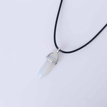 Load image into Gallery viewer, Hot sale Hexagonal Column Quartz Necklaces Pendants Fashion Natural Stone Bullet Pink Crystal Pendant Necklace For Women Jewelry